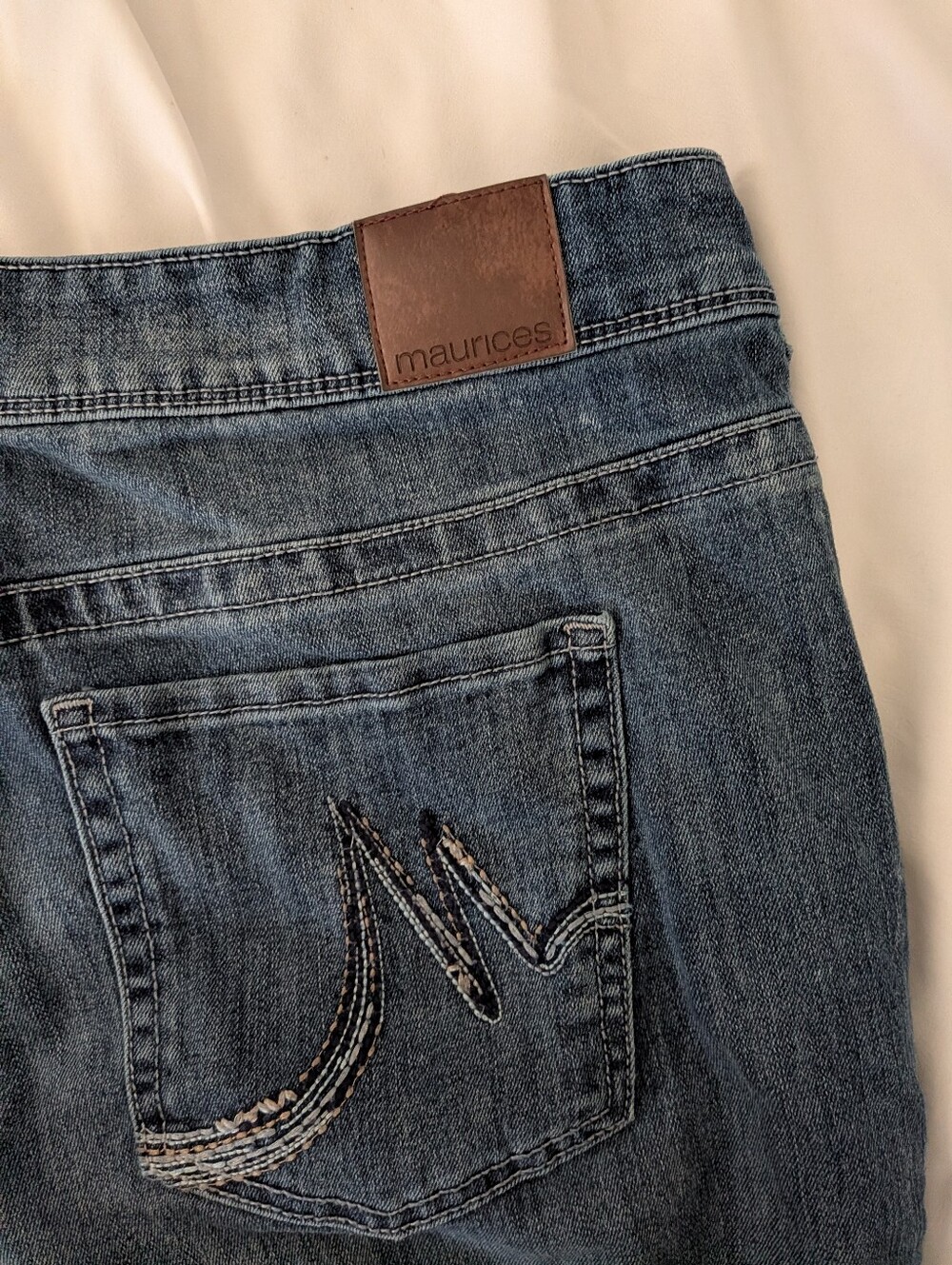 Maurice's Dark Wash Mid Rise Boot Cut Jeans Women's Plus Size 14w Reg